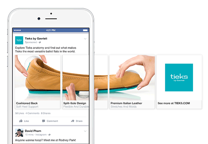 Những cách ứng dụng tuyệt vời trên Facebook của quảng cáo Carousel là gì? Áp dụng hình thức quảng cáo Carousel vào chiến dịch ra mắt sản phẩm mới tren Facebook