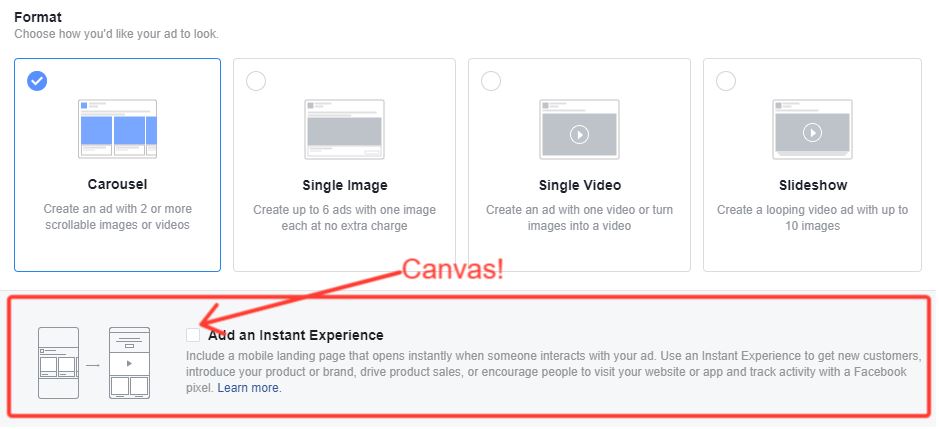 tạo quảng cáo Canvas Facebook đơn giản cho người mới bắt đầu