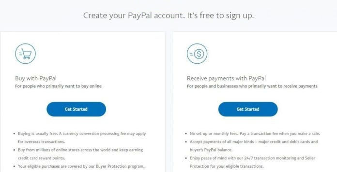 Cách đăng ký tài khoản Paypal
