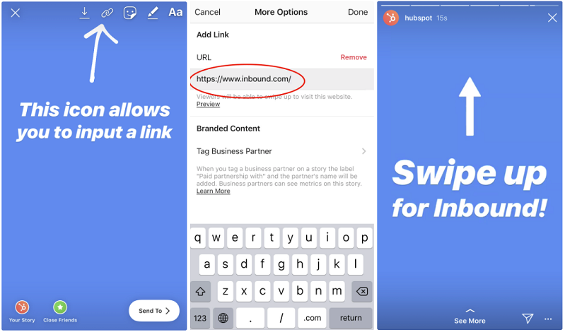Swipe-Up: Đặc quyền hữu ích cho Influencer
