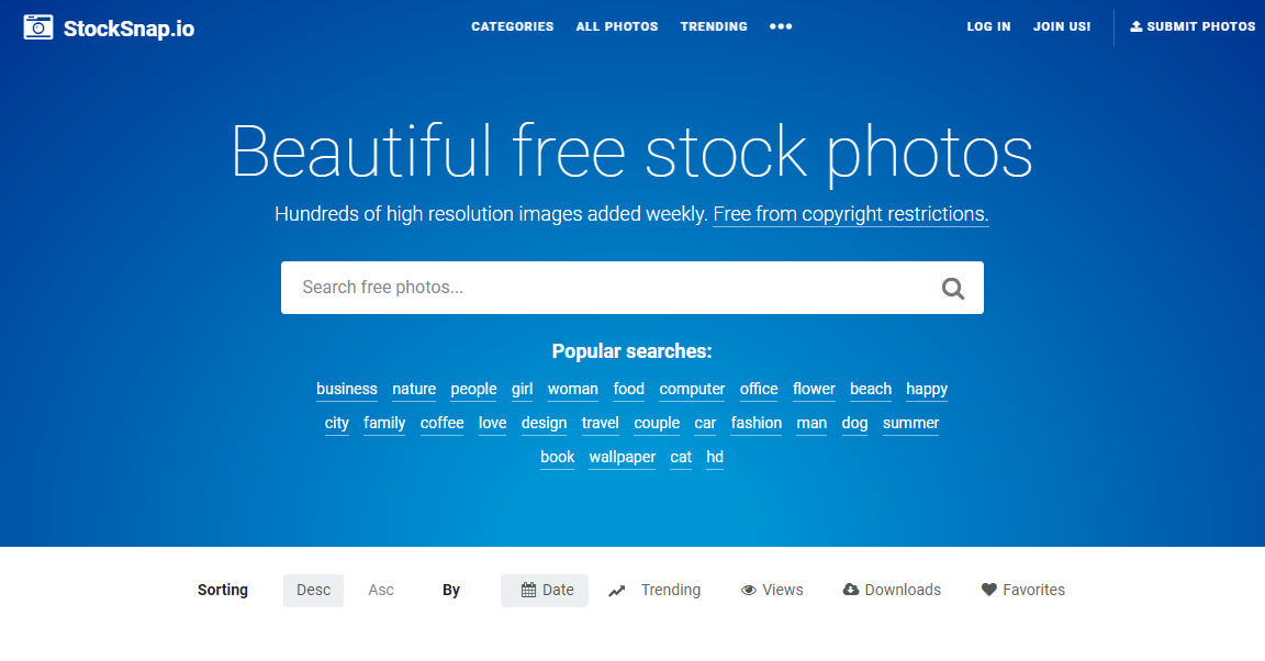StockSnap sẽ là một kho lưu trữ hình ảnh tuyệt vời của bạn đó.