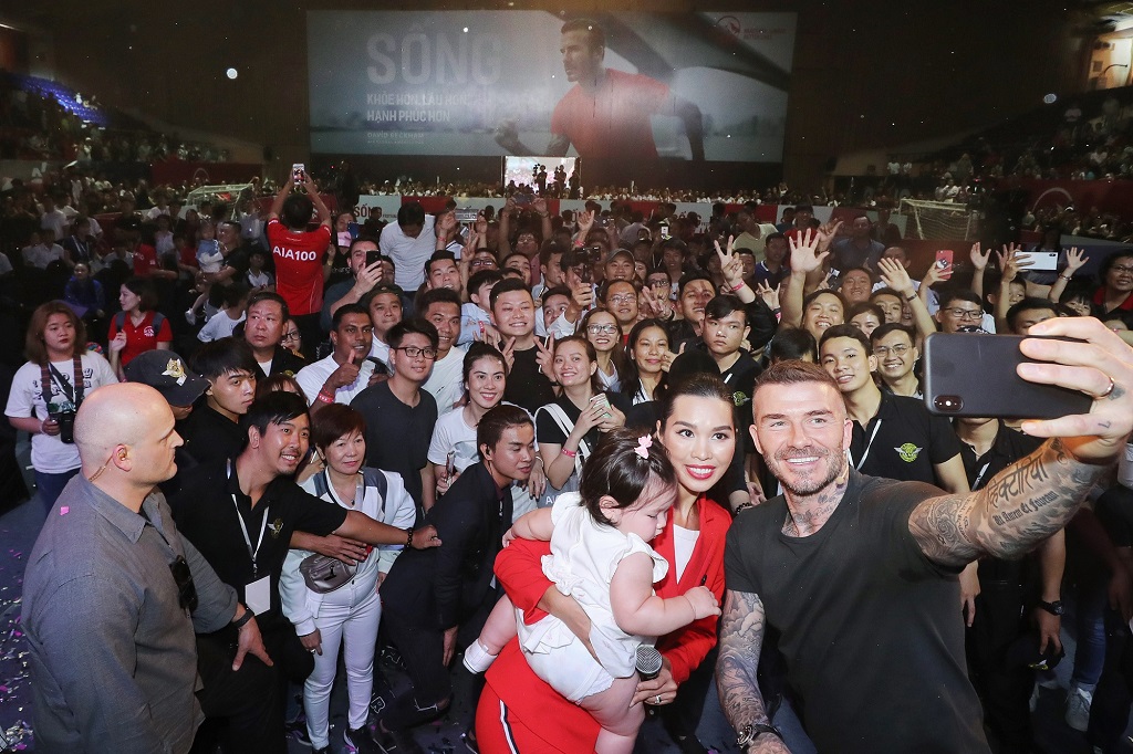 Beckham truyền cảm hứng lối sống lành mạnh tới Việt Nam