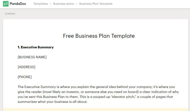 3 mẫu báo cáo kế hoạch kinh doanh 1