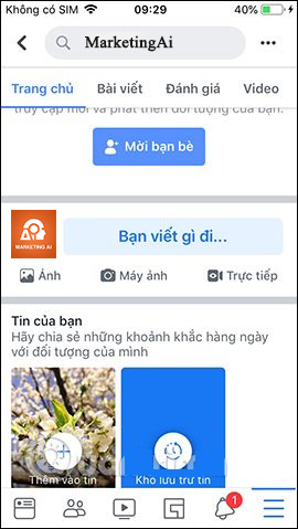 Cách tạo Fanpage Facebook trên điện thoại Bước 5: Tạo tên người dùng
