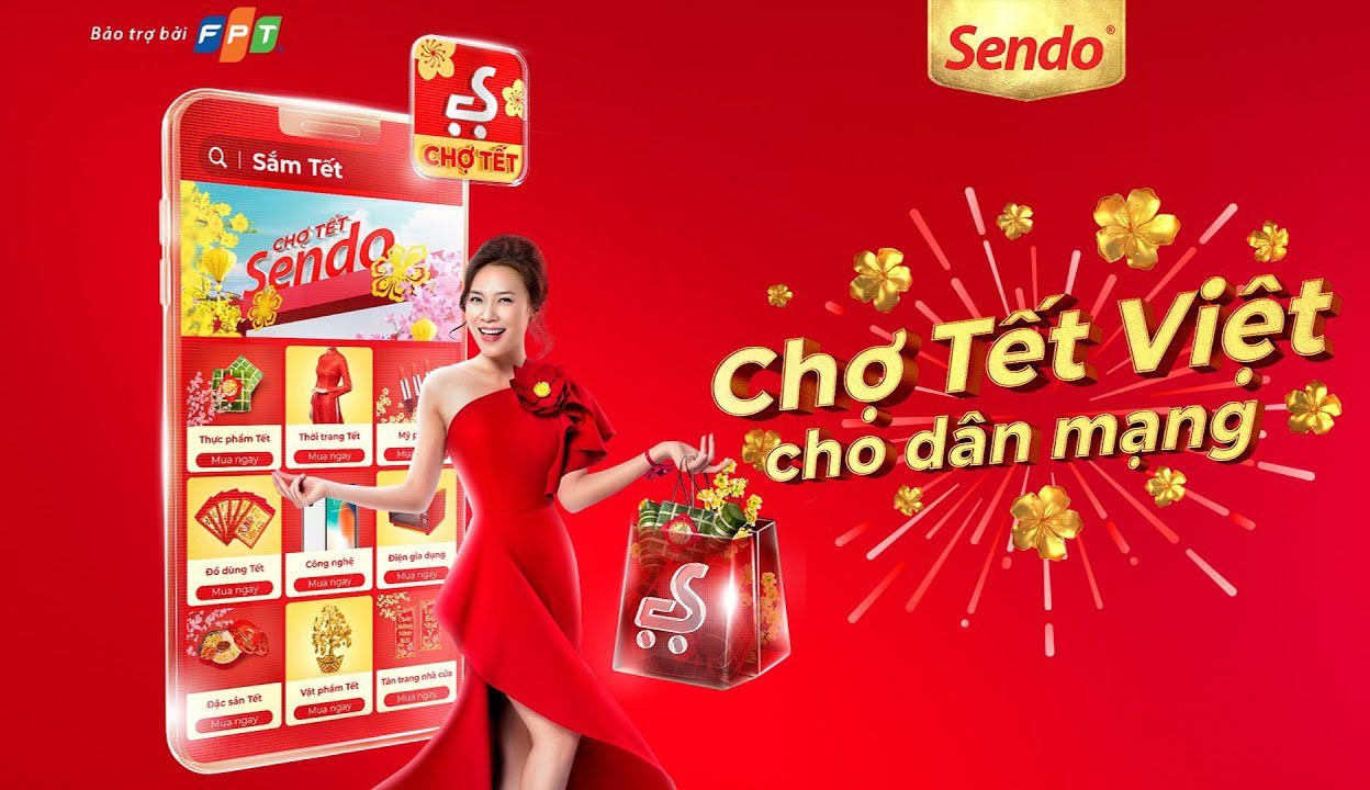 Chợ Tết Việt Sendo 2020 cho dân mạng là chiến lược marketing của Sen đỏ đáng chú ý