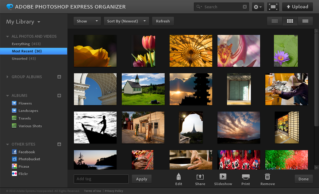 Photoshop Express Editor - Top những phần mềm chỉnh sửa ảnh online