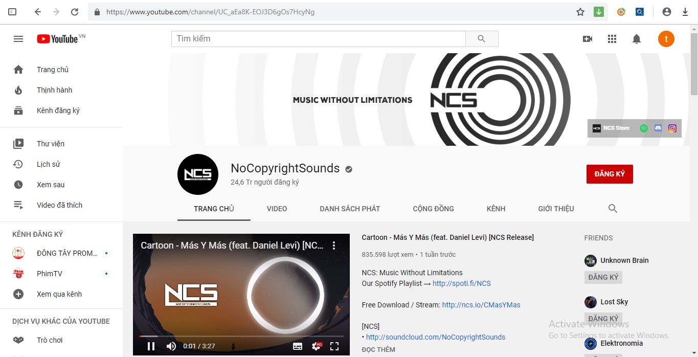 NoCopyrightSounds - tải nhạc edm không bản quyền mp3