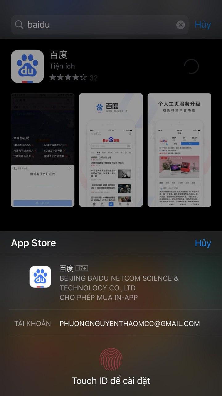 Cách tải Baidu trên điện thoại