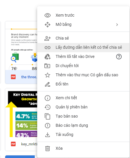 Hướng dẫn sử dụng Google Drive chia sẻ file và thư mục