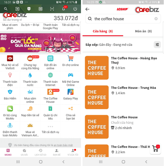 The Coffee House: Chấp nhận đi chậm trong cuộc đua “Delivery”. Vắng bóng trên Now, Grabfood nhưng lại có mặt trên Momo, Loship- Ảnh 3.
