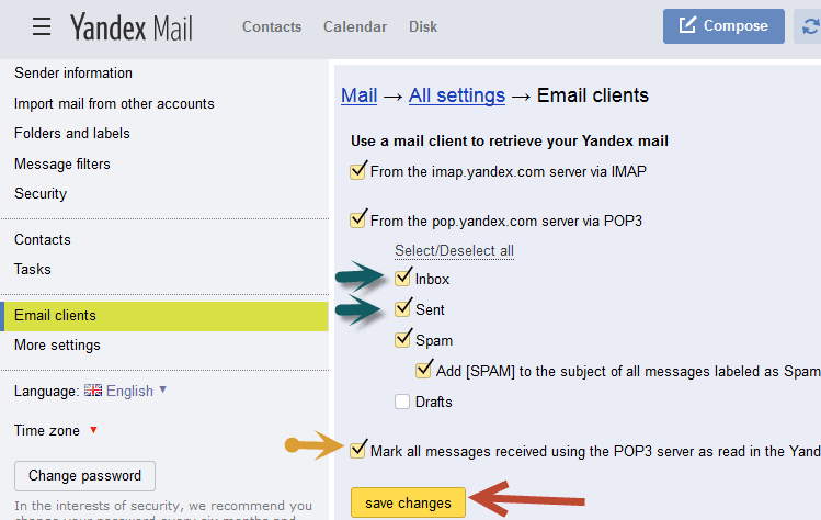 Cài đặt Yandex mail trên Outlook