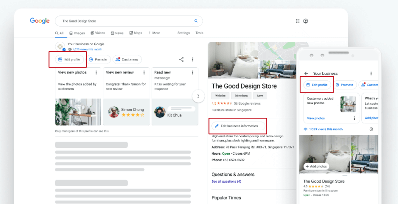 Google cho phép chỉnh sửa hồ sơ Google My Business từ công cụ Tìm kiếm và Maps- Ảnh 1.