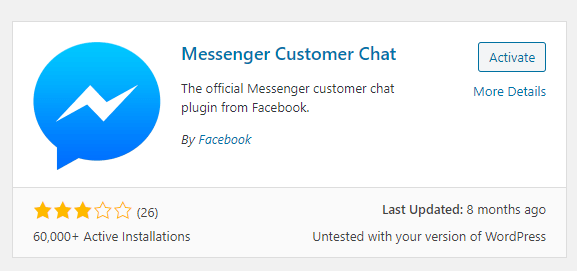 Messenger customer chat là plugin giúp bạn cài đặt facebook messenger cho website của mình