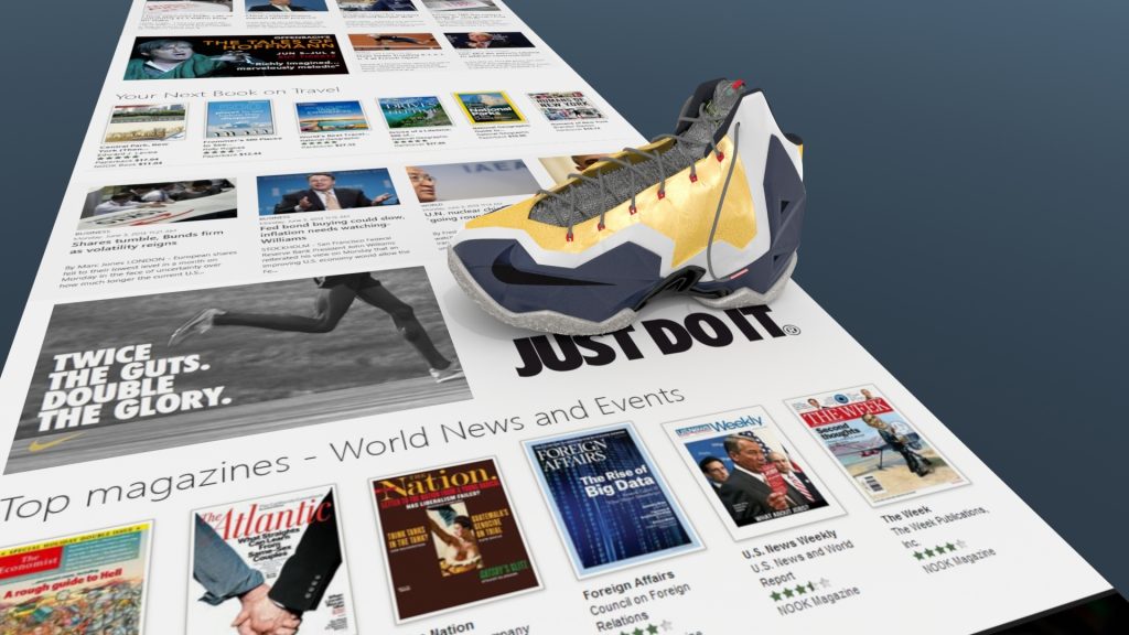Nike và banner 3D quảng cáo ấn tượng
