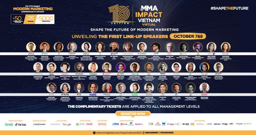 MMA Impact Vietnam Virtual 2021 quy tụ hơn 50 lãnh đạo của các doanh nghiệp trong và ngoài nước
