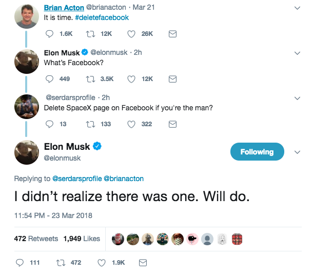 Tương tác của Elon Musk với người dùng trên Tweet của mình