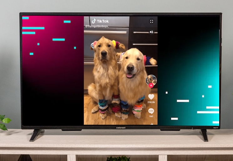 Định dạng dọc nổi bật của TikTok trên màn hình TV
