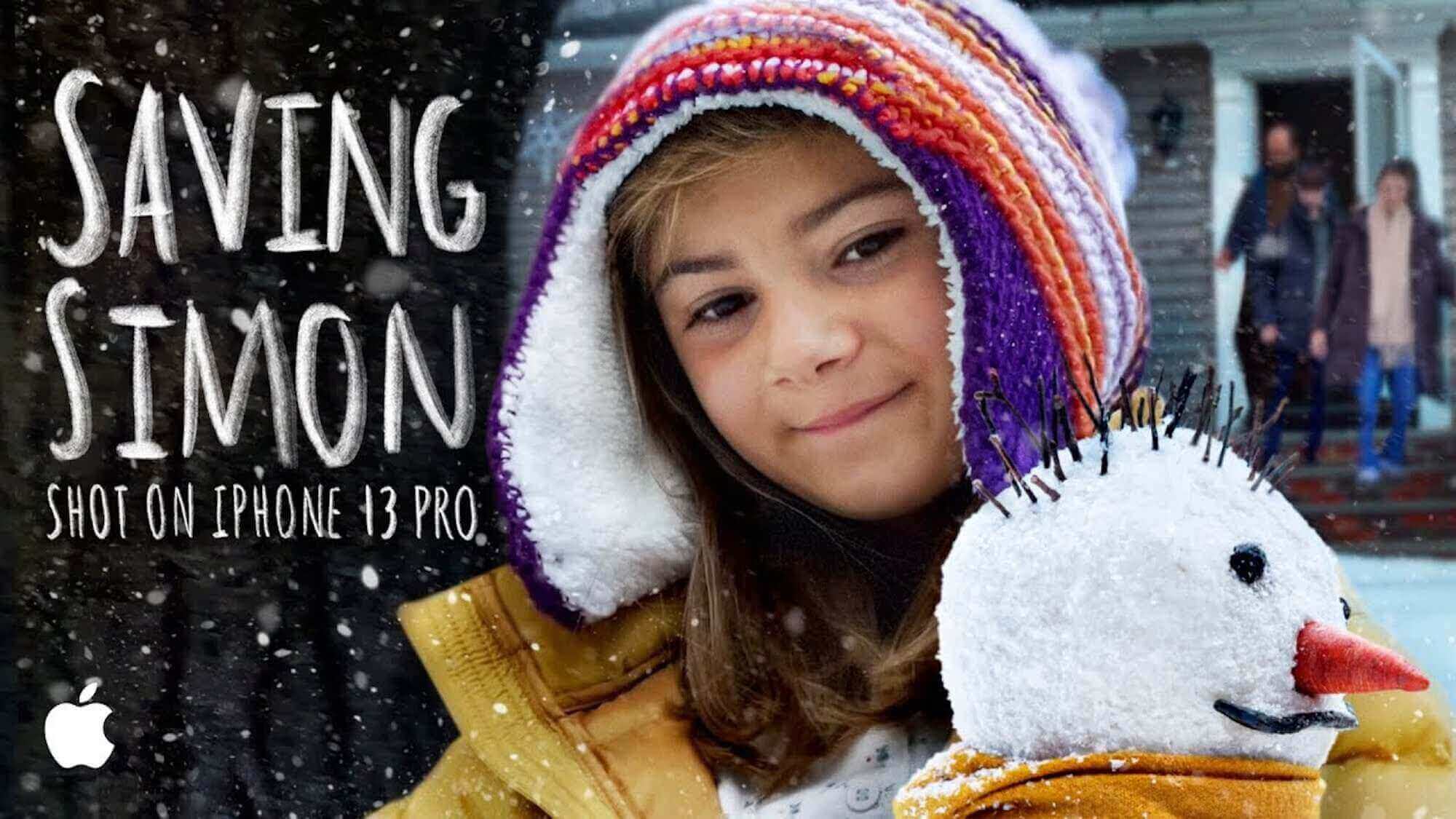Quảng cáo là câu chuyện cảm động về một cô bé và người tuyết Simon