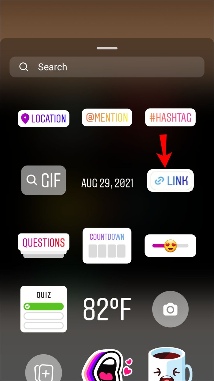 Instagram cung cấp nhiều tuỳ chọn khác nhau: GIF, link, questions,...