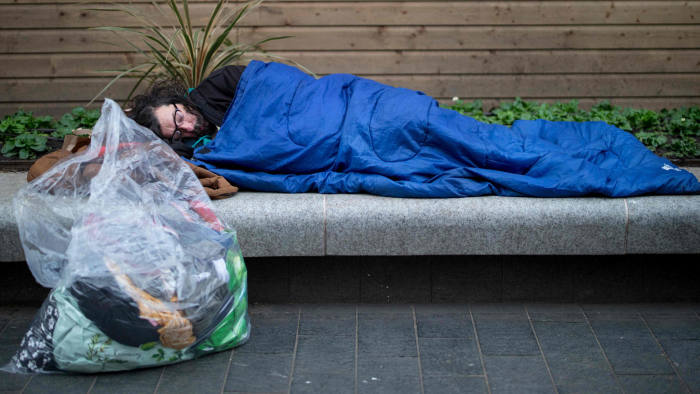 Số lượng người vô gia cư tại Vương quốc Anh tăng vọt