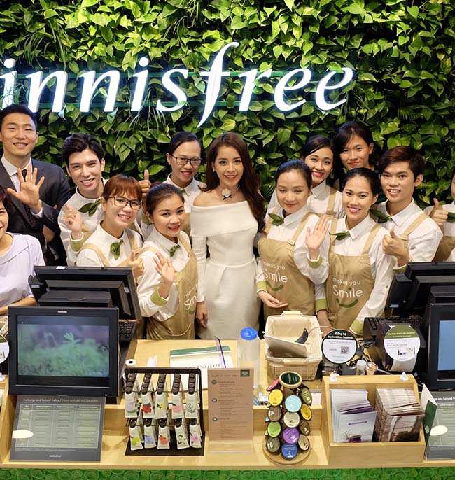 Cửa hàng đầu tiên của innisfree tại Việt Nam được khai trương vào cuối năm 2016