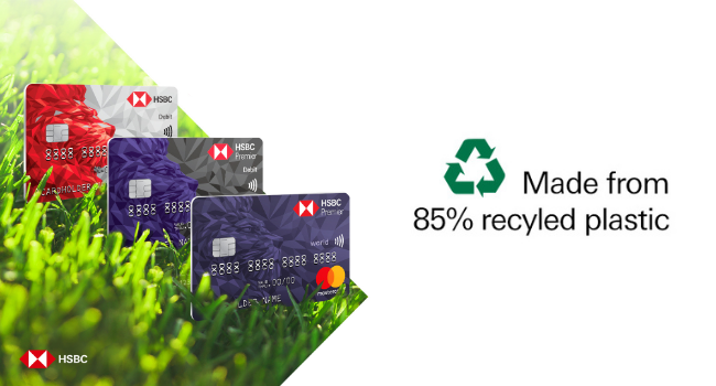 Thẻ mới được làm từ 85% nhựa tái chế có nguồn gốc từ chất thải công nghiệp.