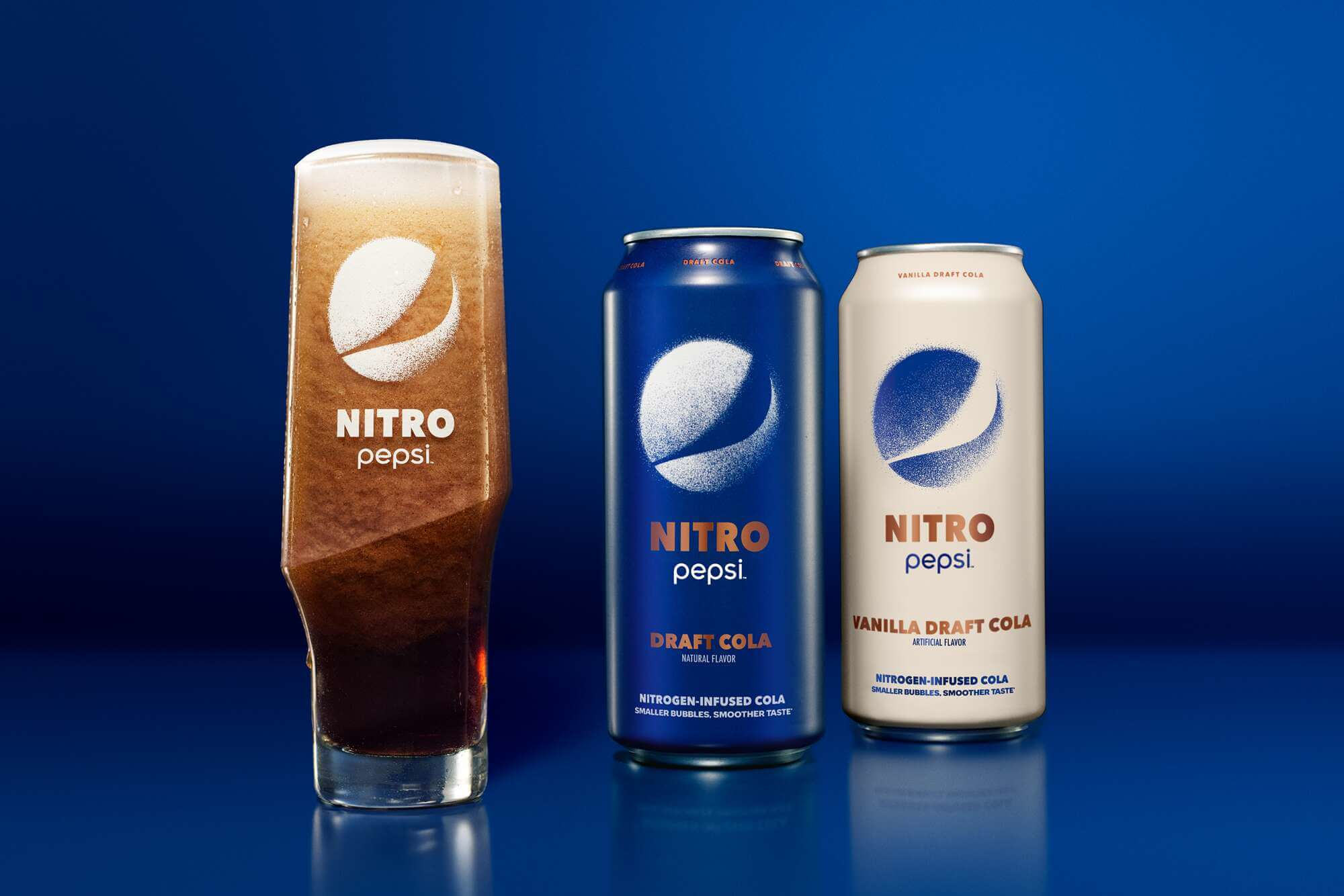 Nitro Pepsi sẽ có 2 hương vị là vani và original