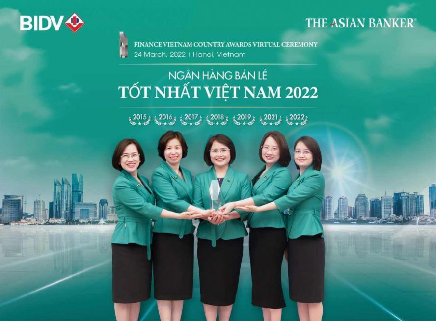 BIDV là ngân hàng bán lẻ tốt nhất Việt Nam năm 2022
