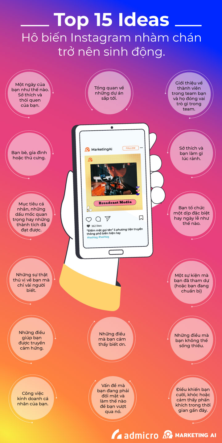 15 ý tưởng để Instagram không trở nên nhàm chán