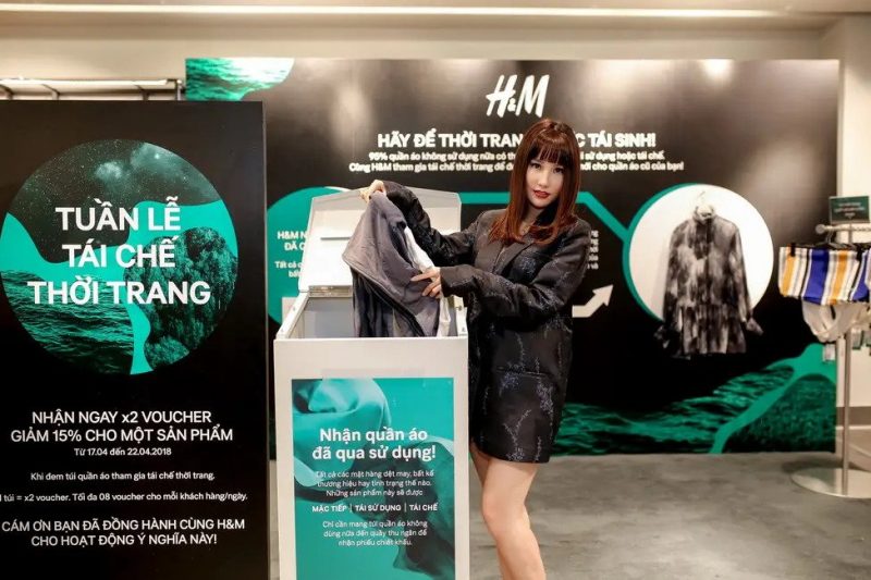 Chương trình thu gom quần áo cũ của H&M được triển khai tại nhiều thị trường, trong đó có Việt Nam