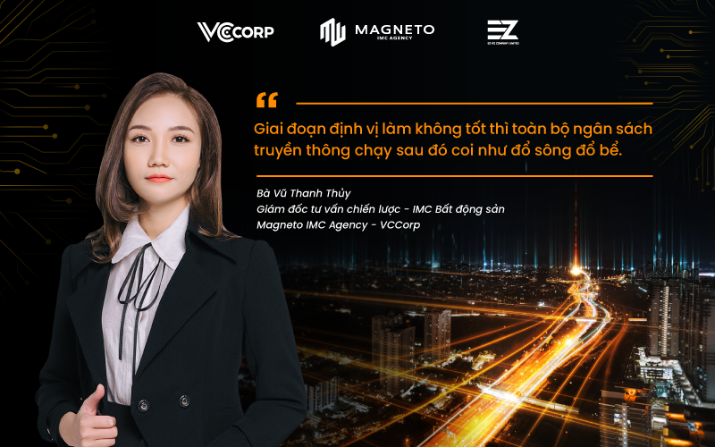 Bà Vũ Thanh Thủy (Giám đốc tư vấn chiến lược IMC Bất động sản - Magneto IMC Agency - VCCorp)