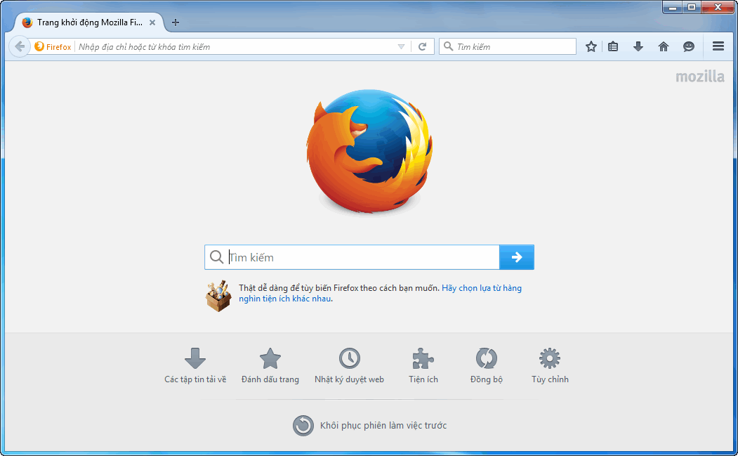 Mozilla Firefox đang nằm trong top những trình duyệt Internet hàng đầu