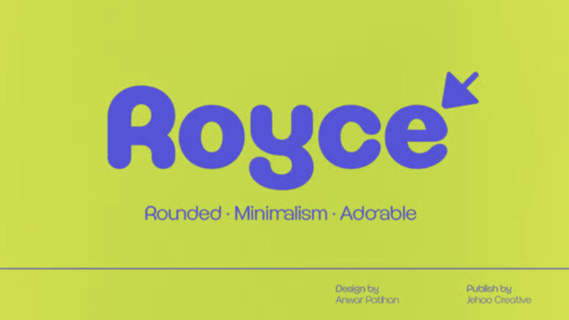 Phông Royce được đánh giá là phù hợp với chủ đề công nghệ nhất.
