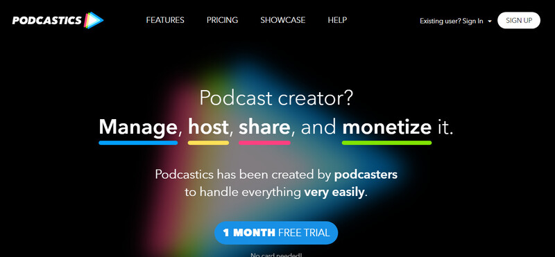 Podcastics là một nền tảng miễn phí có kho lưu trữ tốt