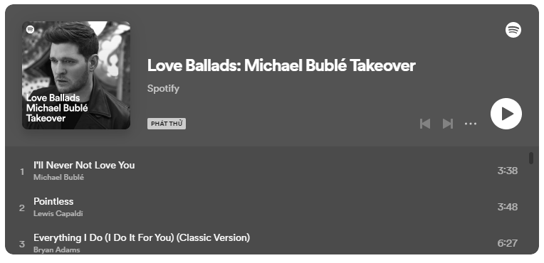 Cũng đến từ Spotify nhưng list nhạc này dành cho những trái tim đơn côi
