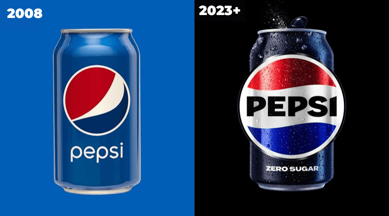 Logo mới của Pepsi - Táo báo và tự tin