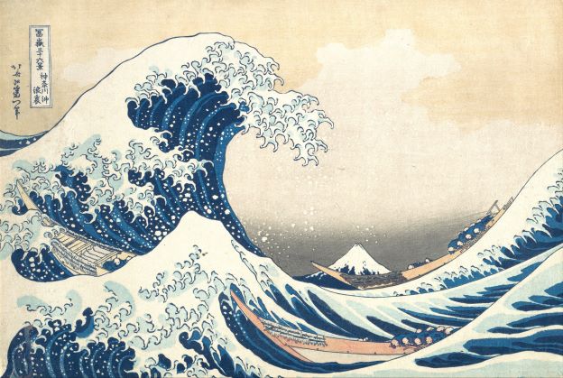 Tác phẩm nghệ thuật nổi tiếng thế giới The Great Wave off Kanagawa của nghệ sĩ Katsushika Hokusai