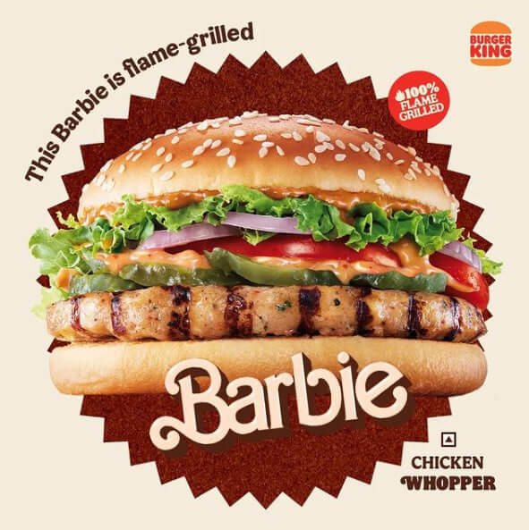 Burger King với dòng chữ 