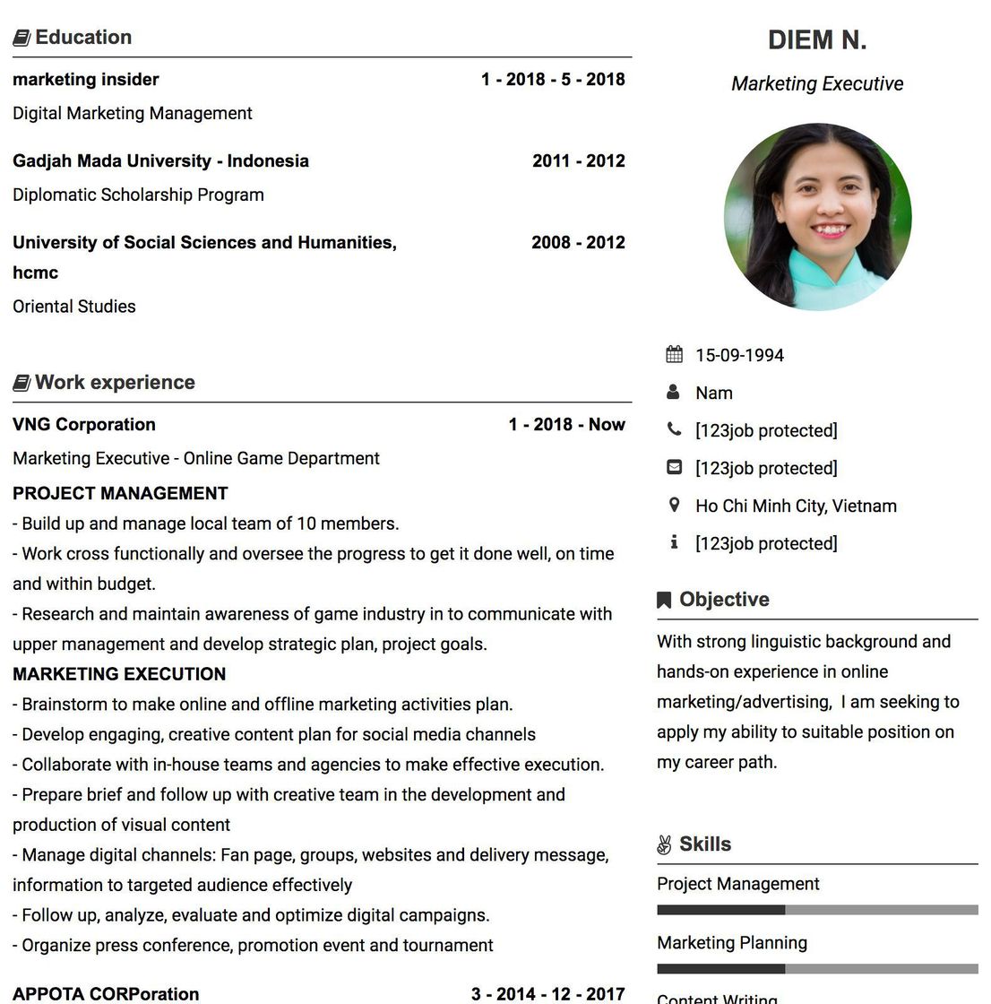 B&iacute; k&iacute;p viết CV Marketing chuy&ecirc;n nghiệp d&agrave;nh cho ứng vi&ecirc;n tuyệt vời