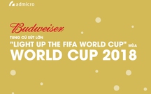 Budweiser tung cú sút lớn "Light up the FIFA World Cup" mùa World Cup 2018