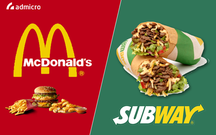 Subway tuyên chiến với McDonald's khi tung ra loạt quảng cáo đá xéo đối thủ