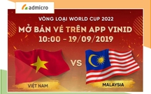 Cháy vé vòng loại World Cup 2022 Việt Nam - Malaysia: Đến VinID cũng "vỡ trận"