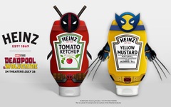 Heinz "thao túng tâm lý" khách hàng khi biến Deadpool & Wolverine thành hai chai tương cà và mù tạt