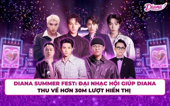 Case Study Diana Summer Fest: Đại nhạc hội giúp Diana thu về hơn 30 triệu lượt hiển thị như thế nào?